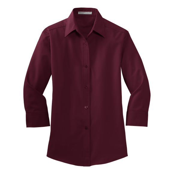 B1302W3/4 Ladies Easy Care 3/4 Sleeve Shirt