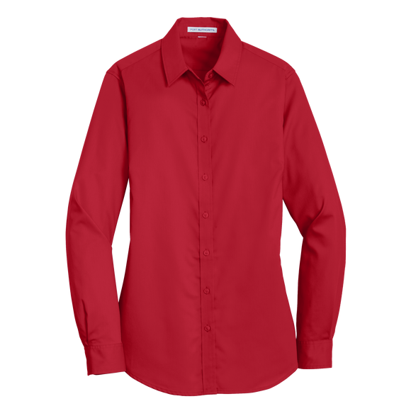 B1741W Ladies SuperPro Long Sleeve Twill Shirt