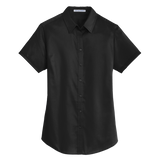 B1743W Ladies SuperPro Short Sleeve Twill Shirt