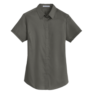 B1743W Ladies SuperPro Short Sleeve Twill Shirt