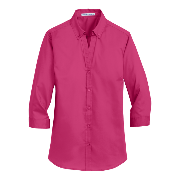 B1742 Ladies SuperPro 3/4 Sleeve Twill Shirt