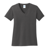 B1814V Ladies V-Neck Core Cotton Tee