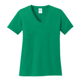 B1814V Ladies V-Neck Core Cotton Tee