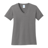 B1814V Ladies V-Neck Core Cotton Tee