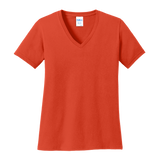 B1814V Ladies V-Neck Core Cotton Tee