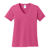 B1814V Ladies V-Neck Core Cotton Tee