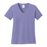 B1814V Ladies V-Neck Core Cotton Tee