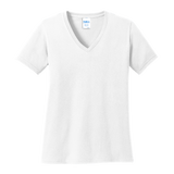 B1814V Ladies V-Neck Core Cotton Tee