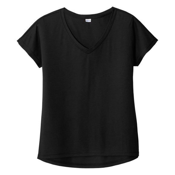 B2102 Ladies Tri-Blend Wicking Dolman Tee