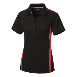 B1424W Ladies Micro-Mesh Colorblock Polo