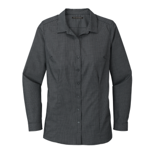 B2011W Ladies Pincheck Easy Care Shirt