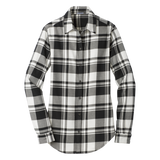 B1827W Ladies Plaid Flannel Tunic