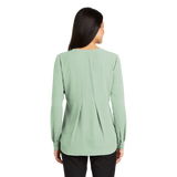 B1976 Ladies Long Sleeve Button-Front Blouse
