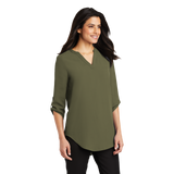 B1977 Ladies 3/4 Sleeve Tunic Blouse