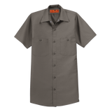 B1746MT Mens Long Size, Short Sleeve Industrial Work Shirt