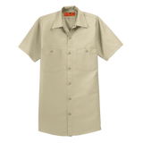 B1746MT Mens Long Size, Short Sleeve Industrial Work Shirt