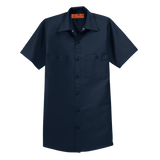 B1746MT Mens Long Size, Short Sleeve Industrial Work Shirt