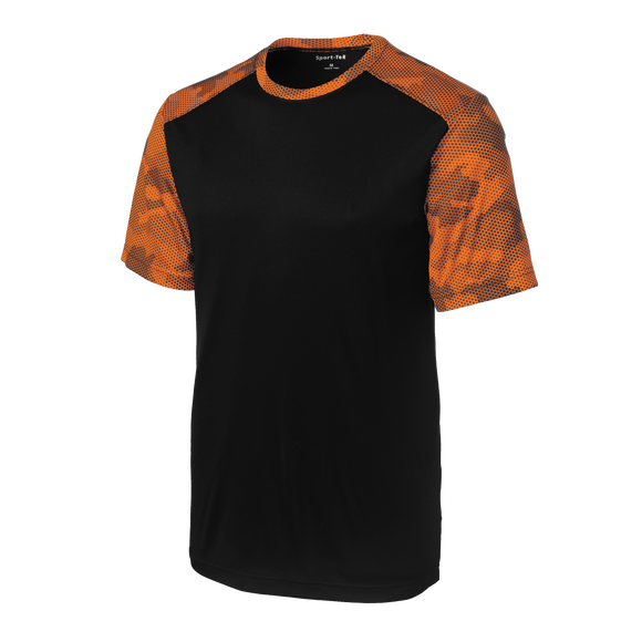 B1646M Mens CamoHex Colorblock Tee