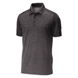 B1910 Mens Ombre Heather Polo