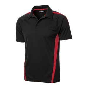 B1424M Mens Micro-Mesh Colorblock Polo