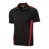 B1424M Mens Micro-Mesh Colorblock Polo