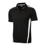 B1424M Mens Micro-Mesh Colorblock Polo