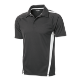 B1424M Mens Micro-Mesh Colorblock Polo