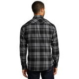 B1827M Mens Plaid Flannel Shirt