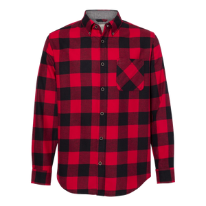 B2234M Mens Vintage Brushed Flannel Long Sleeve Shirt