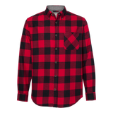 B2234M Mens Vintage Brushed Flannel Long Sleeve Shirt