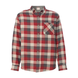 B2234M Mens Vintage Brushed Flannel Long Sleeve Shirt