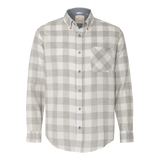 B2234M Mens Vintage Brushed Flannel Long Sleeve Shirt