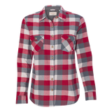 B2234W Ladies Vintage Brushed Flannel Long Sleeve Shirt