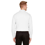 B2025M Mens Plaited Long Sleeve Polo
